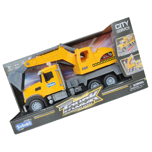 Y S977-23A CAMION DE TRABAJO DE FRICCION C/ LUZ Y SONIDO caja 20x39x20 cm
