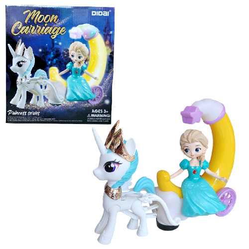 TIN LD-156A PRINCESA EN CARRUAJE C/ LUZ, SONIDO Y MOVIMIENTO