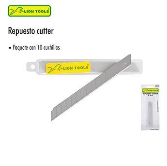 LION 0345 REPUESTO CUTTER 9mm c/10 navajas