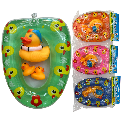 M C4336 3 PATOS CHILLON EN SALVAVIDAS 20*16cm