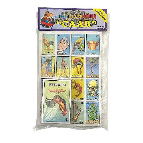 LOTERIA CAMACHO 20 TABLAS C/ BARAJA GRANDE T=20x14cm  B=9x6cm