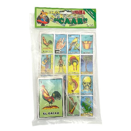 LOTERIA CAMACHO 10 TABLAS C/ BARAJA GRANDE T=20x13.5 B=9x6cm