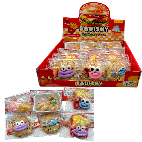 TT 2991 COMIDA RAPIDA SQUISHY CON AROMA Medida Empaque 15x12cm