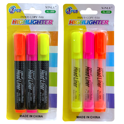 M B2644 MARCATEXTO 12.5cm 3 colores