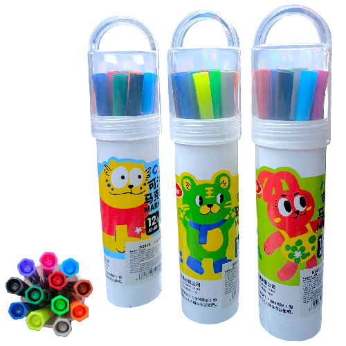 TT S127010X PLUMIN LAVABLE BOTE C/ 12 plumones de 15.6cm