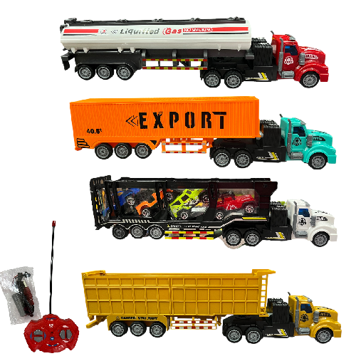 T RC26-048P TRAILER CONTROL REMOTO Medida Juguete 37x9x5cm (Pila Recargable Necesita 2 pilas AA)