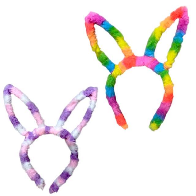 DIADEMA DE PELUCHE CONEJO $7