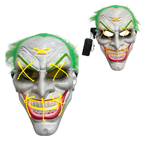 TT WSJ-5573 MASCARA C/ LUZ NEON (necesita 2 AA)