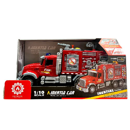 Y ZH811-5 CAMION DE BOMBEROS c/ Luz, sonido, lanza agua y fricción. Medida Empaque 21x39x14cm