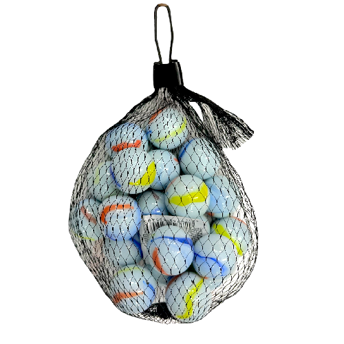 Y C2046 CANICA GRANDE 2.5cm RED C/ 20pzs