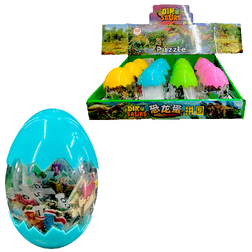 M B6223 HUEVO DINO 11x7.5cm C/ ROMPECABEZAS D CARTON  *precio por pieza*