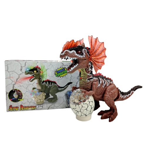 T WJ-915 DINO CONTROL REMOTO C/ LUZ, SONIDO Y HUMO Med. Dino 23x30x12cm