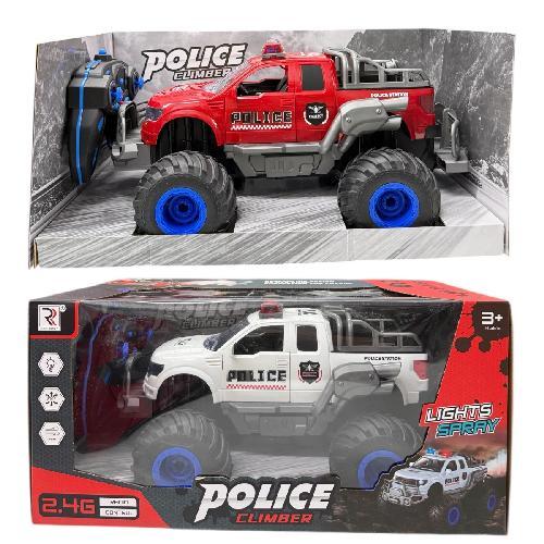 Y RY2110A CAMIONETA POLICIA CONTROL REMOTO C/ SPRAY Y LUZ Med. Emp. 18.5x38x22.5cm