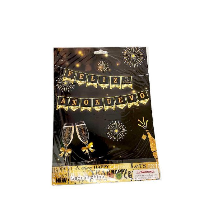 P 25-042 BANDERIN FELIZ AÑO NUEVO