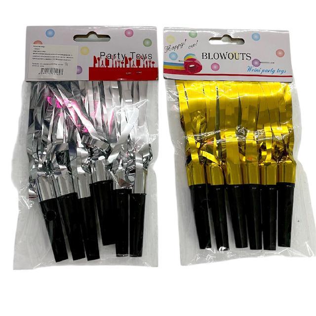 P 25-070 ESPANTASUEGRA DORAD O PLATEADO PAQ* 6pzs