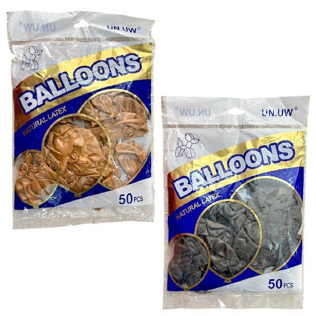 P 2972 2989 GLOBO LATEX 10" CHROMADO c/ 50globos