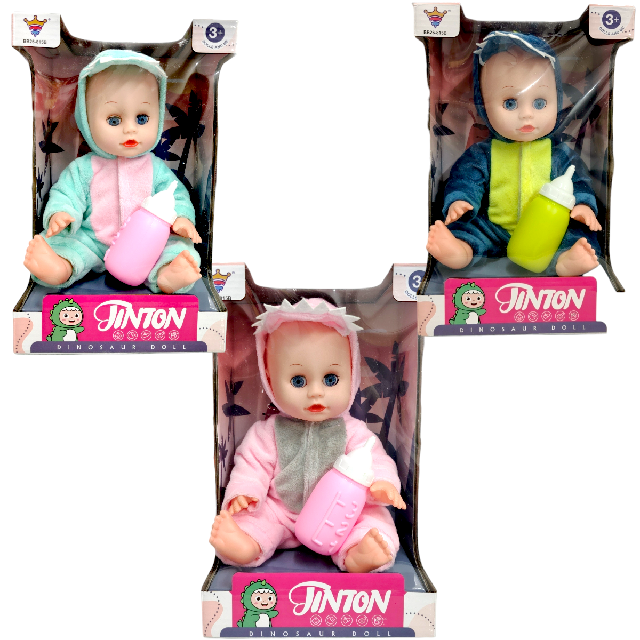 T BB26-815B BEBE DISFRAZ DINO C/ SONIDO Med. Empaque 27x18x14cm