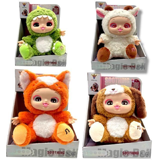 T BB26-816B MUÑECA MOCHILA CON RESPIRACION, LUZ Y SONIDO Med. Emp. 30x23x16cm