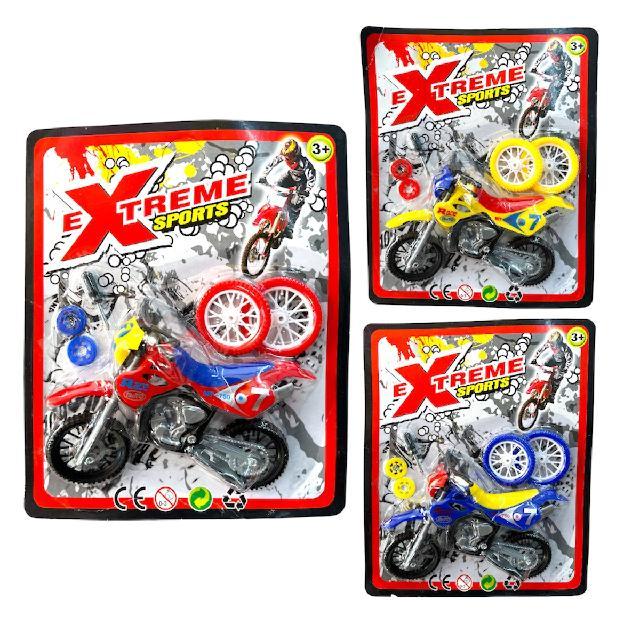 M C6729 MOTO PARA DEDOS XTREME C/ACCE BLISTER 18.8X15CMS
