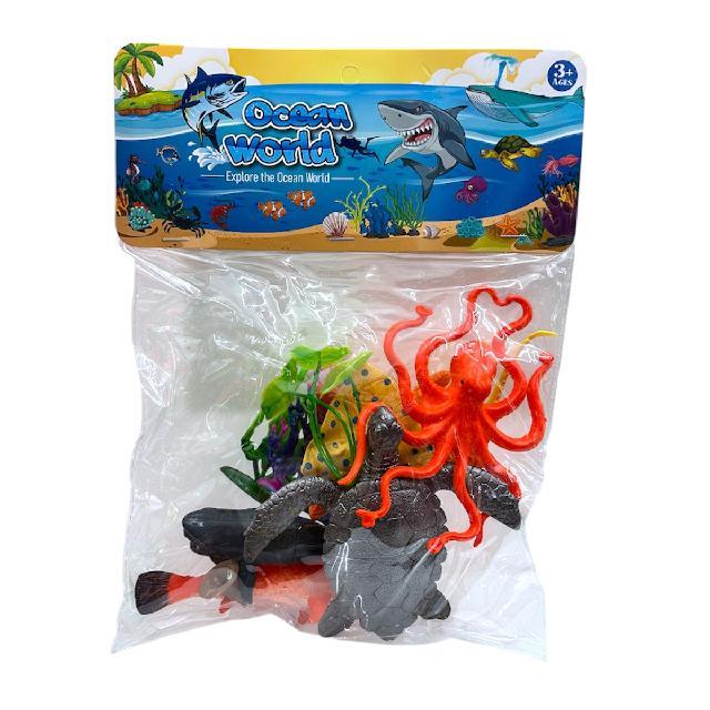 Y 104-16 MAQUETA ANIMALES MARINOS Med. Emp. 28x21cm