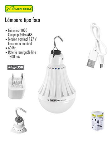 LION 2878 LAMPARA RECARGABLE 12w