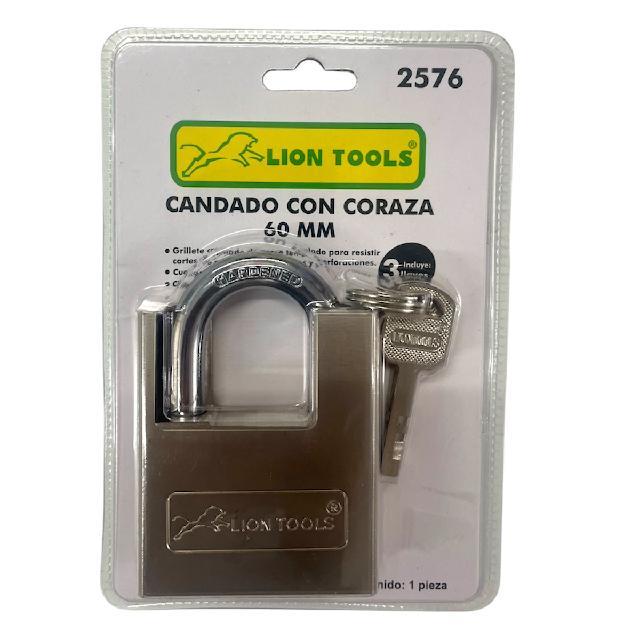 LION 2576 CANDADO HIERRO CON CORAZA 60mm
