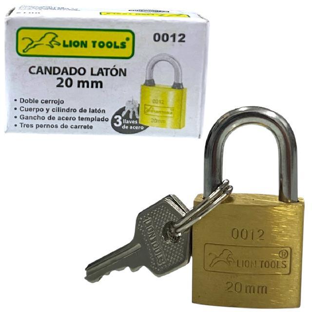 LION 0012 CANDADO LATON 20mm