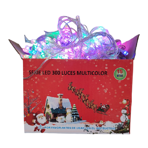 M J6125 SERIE MULTICOLOR 300 LEDS 9W 15m